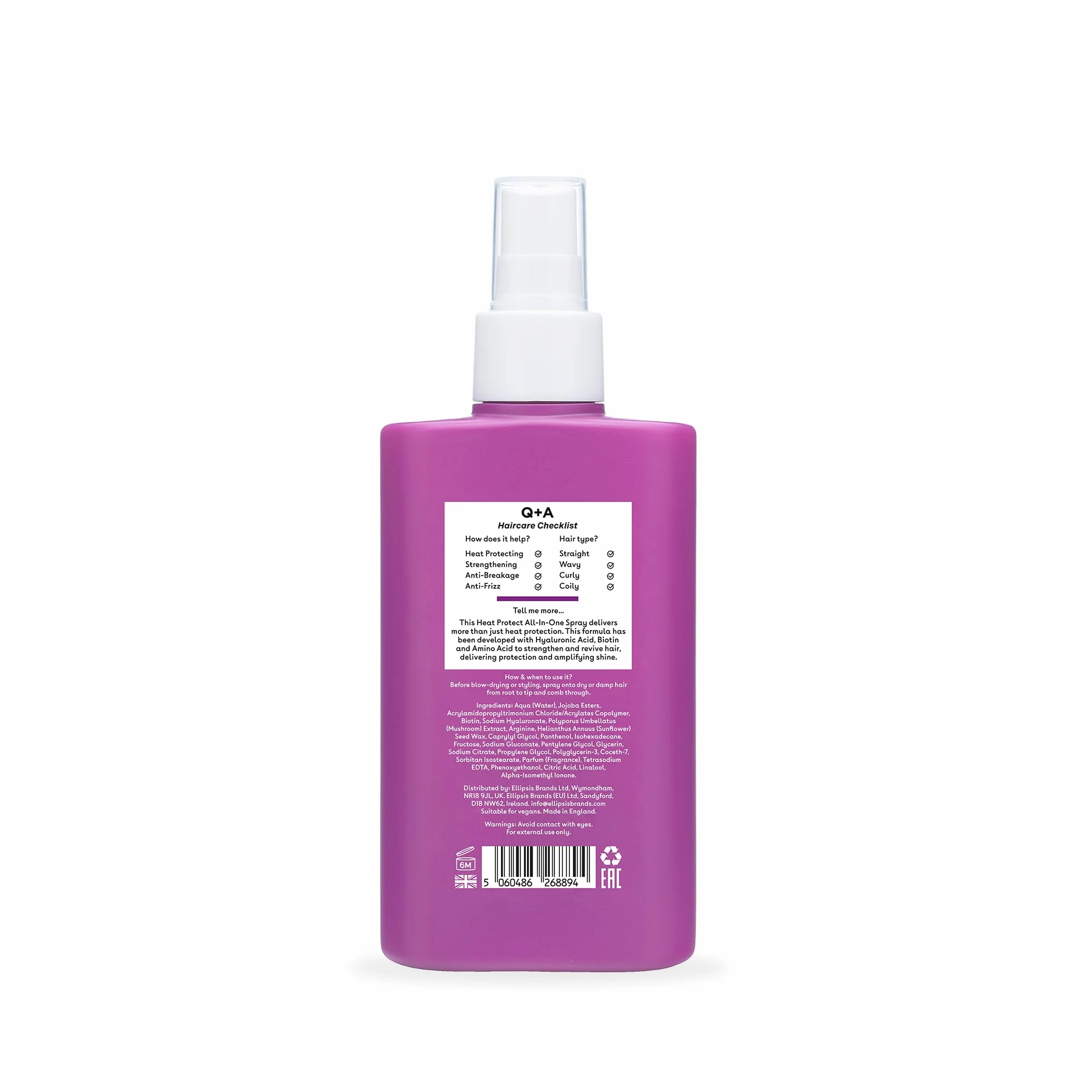 Q+A Heat Protect All-In-One Spray