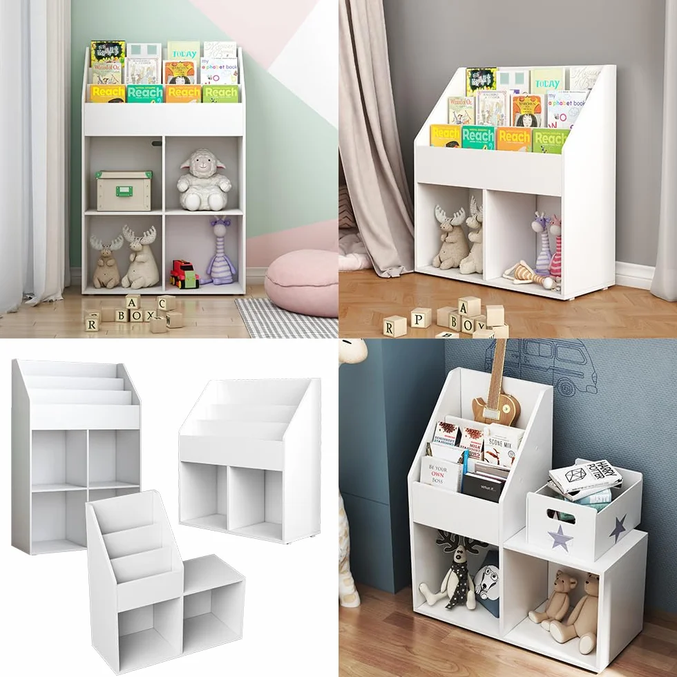 Vicco Półka dla dzieci Conny Biały 72 x 111 cm z 4 półkami