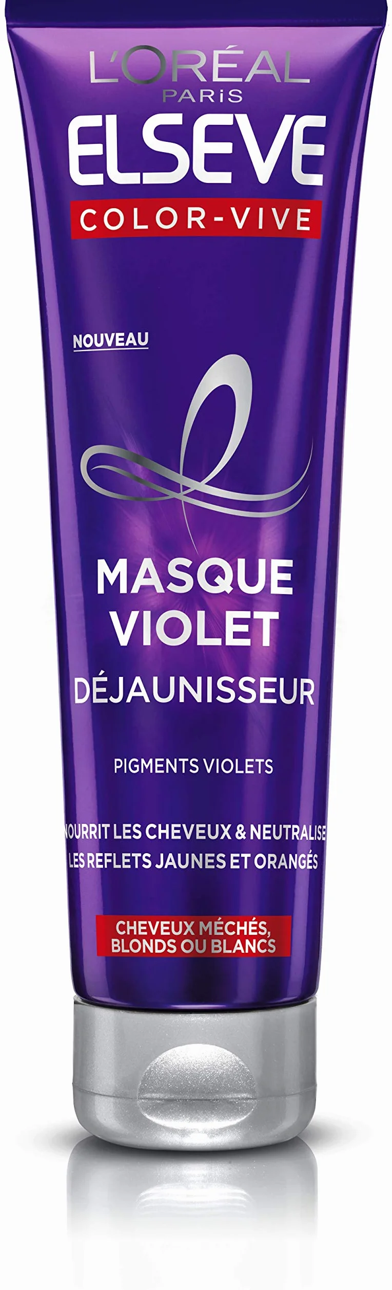 L'Oréal Paris Elsève Color-Vive Fioletowa maska Odżółwacz 150 ml - Zestaw 3 szt