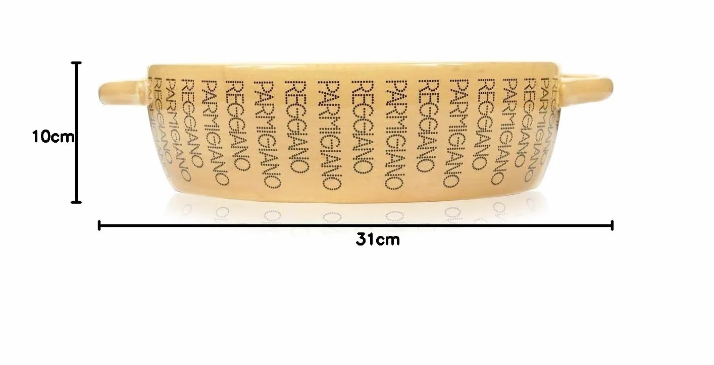 BOSKA Miska do spaghetti Parmigiano Reggiano, kamionka, żółta, 31 x 31 x 10 cm