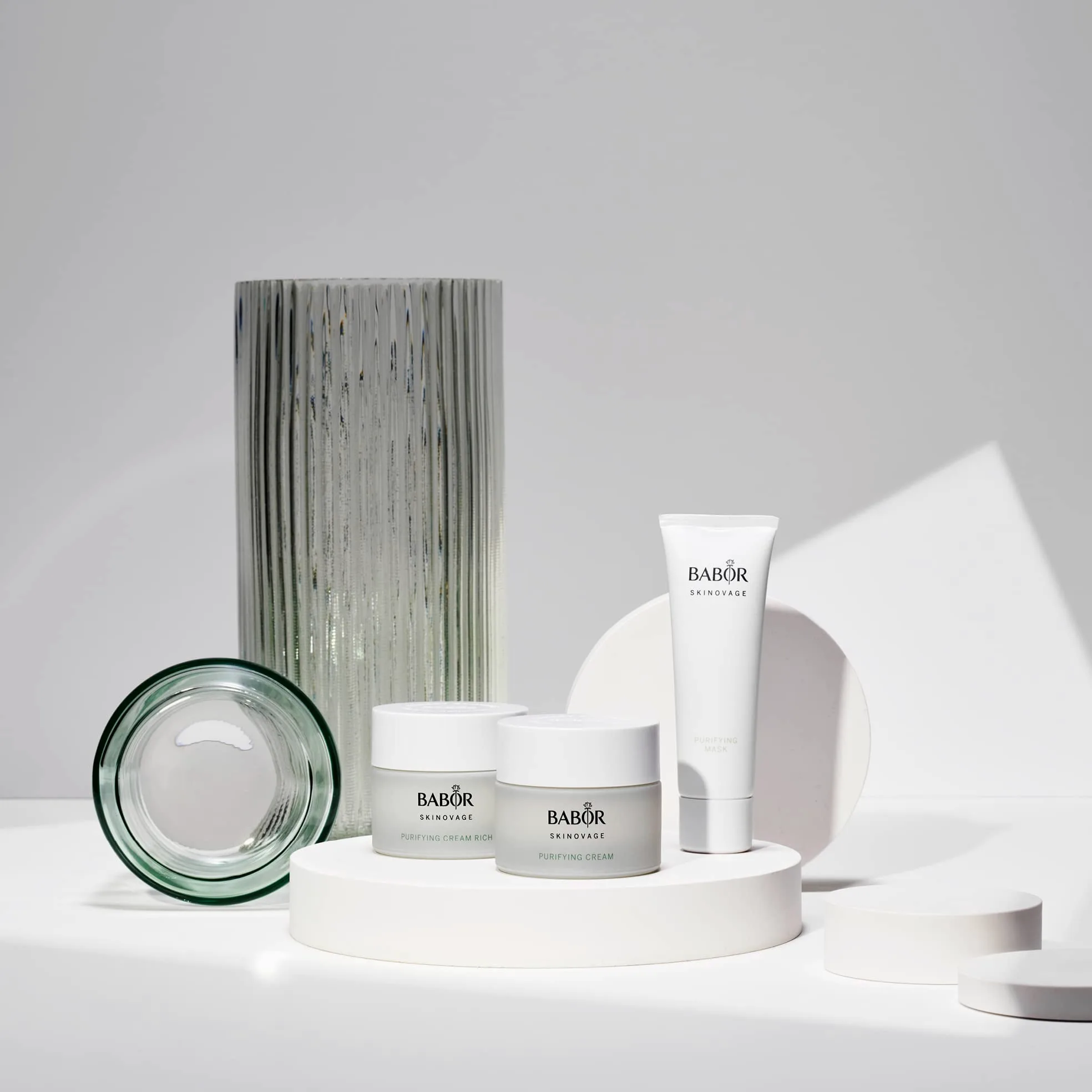 BABOR SKINOVAGE Purifying Cream rich, bogaty w składniki krem do twarzy do skóry zanieczyszczonej, oczyszczająca i oczyszczająca pory, wegański, 50 ml