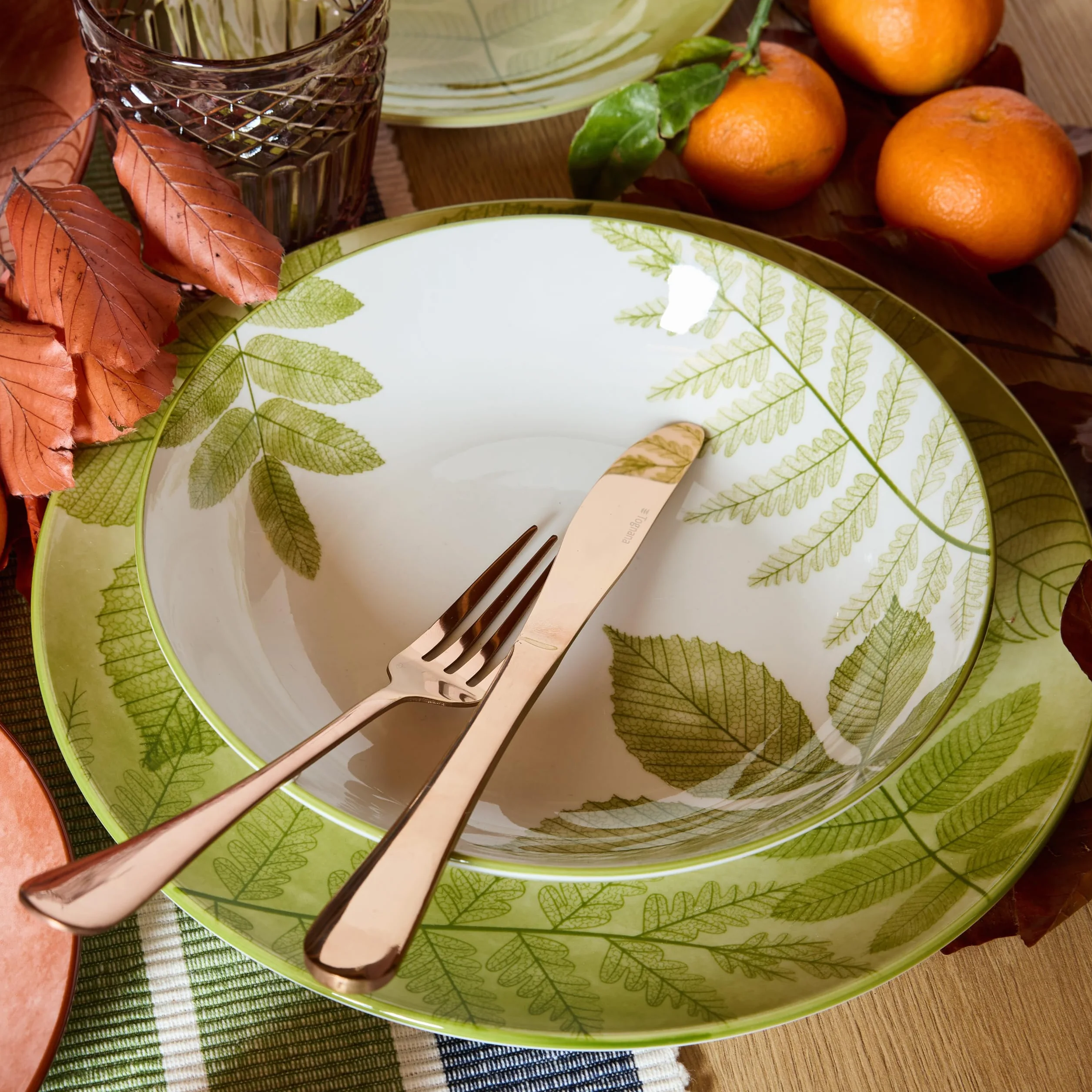 Tognana Natura 18-częściowy zestaw obiadowy dla 6 osób, porcelana, wielokolorowy